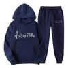 New European and American Spring and Autumn Women's Sports Sweater Set Fashion Casual Sweater Sweatpants Set Hoodie Women