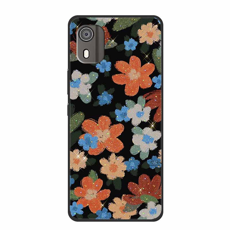 Case For Nokia C02 Luxury Soft Silicone TPU Black Phone Cover for Nokia C02 C 02 NokiaC02 Funda Lovely Shockproof Bumper Coque