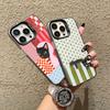 Artistic Black Cat Striped Pattern Laser Phone Case For iPhone 17 15 14 Pro Max Plus 17 Air 16 13 12 Mini 11 Pro Max Cover Funda
