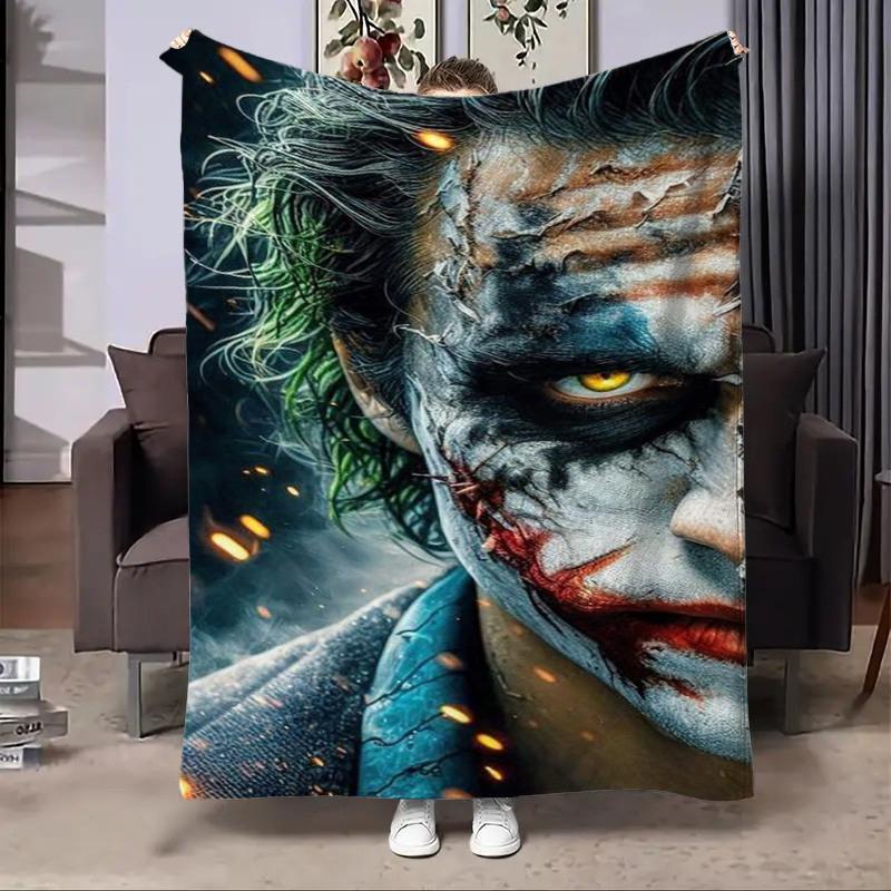 8 Sizes Clown Joker Printed Blanket Warm and Soft for Home Travel Blanket Sofa Bedding Camping Picnic Car Office Cover Blanket