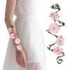 1Pcs Fairy Costume Accessories for Women, Flower Vine Wrap Upper Arm Cuff, Floral Headband, Elf Renaissance Forest Cosplay Decor
