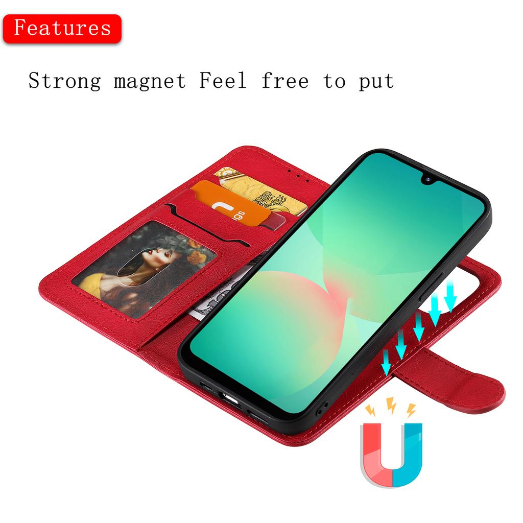 For Samsung Galaxy A17 5G/A17 4G Case 2 in 1 Detachable Magnetic Leather Wallet Mobile Cover with Strap