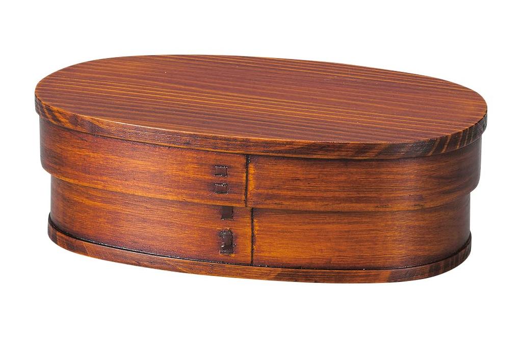 Nakatani Brothers Company Magewappa Lunch Box (Medium) with Lacquer Finish, 36-1404