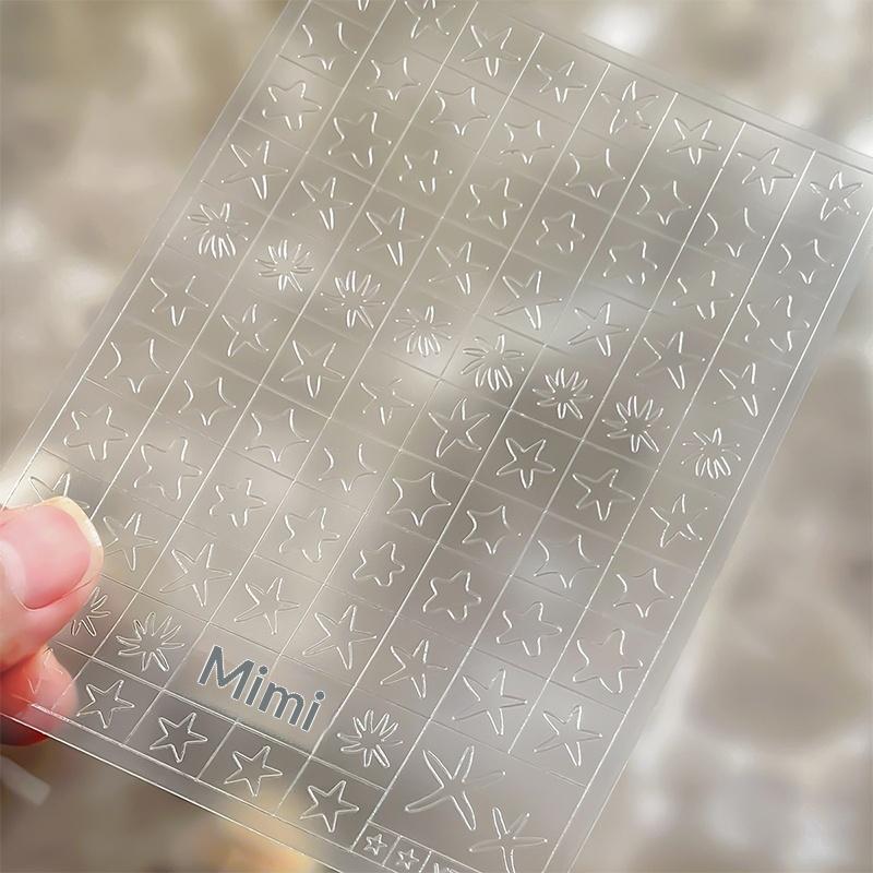 Starfish Shell Ocean Hollow Out Nail Sticker Decals Self Adhesive Template for All Nail Types DIY Art Summer Style