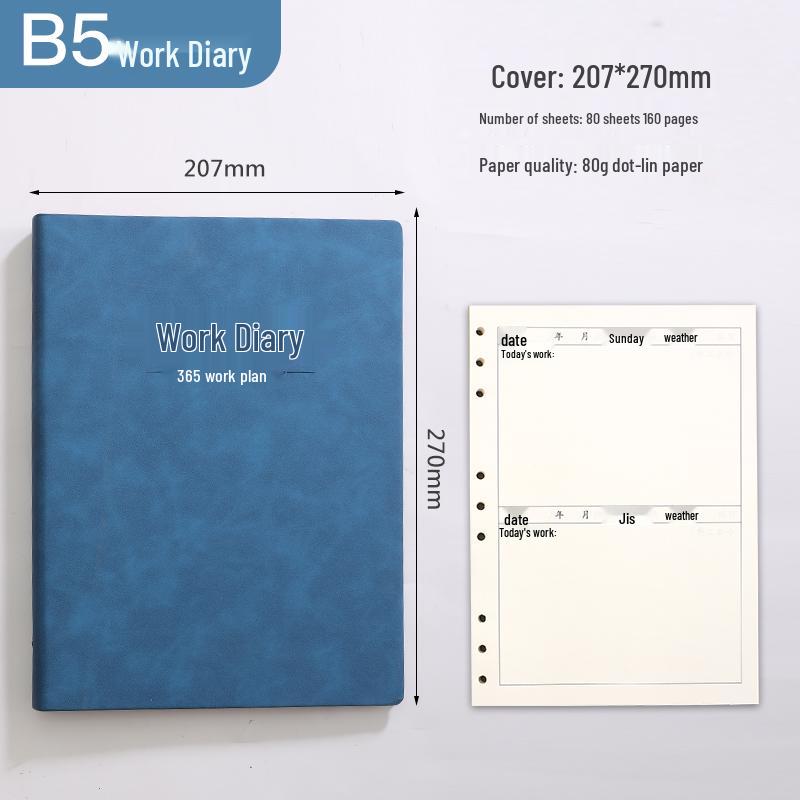 A4 Work Log & Meeting Minutes Book with Custom Printing for Office or Construction Use