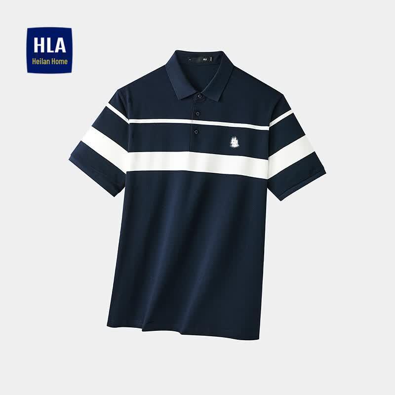 HLA Men s Business Casual Polo Shirt M