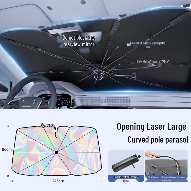 Car Windshield Sunshade – Heat Insulation & Sun Protection Front Cover