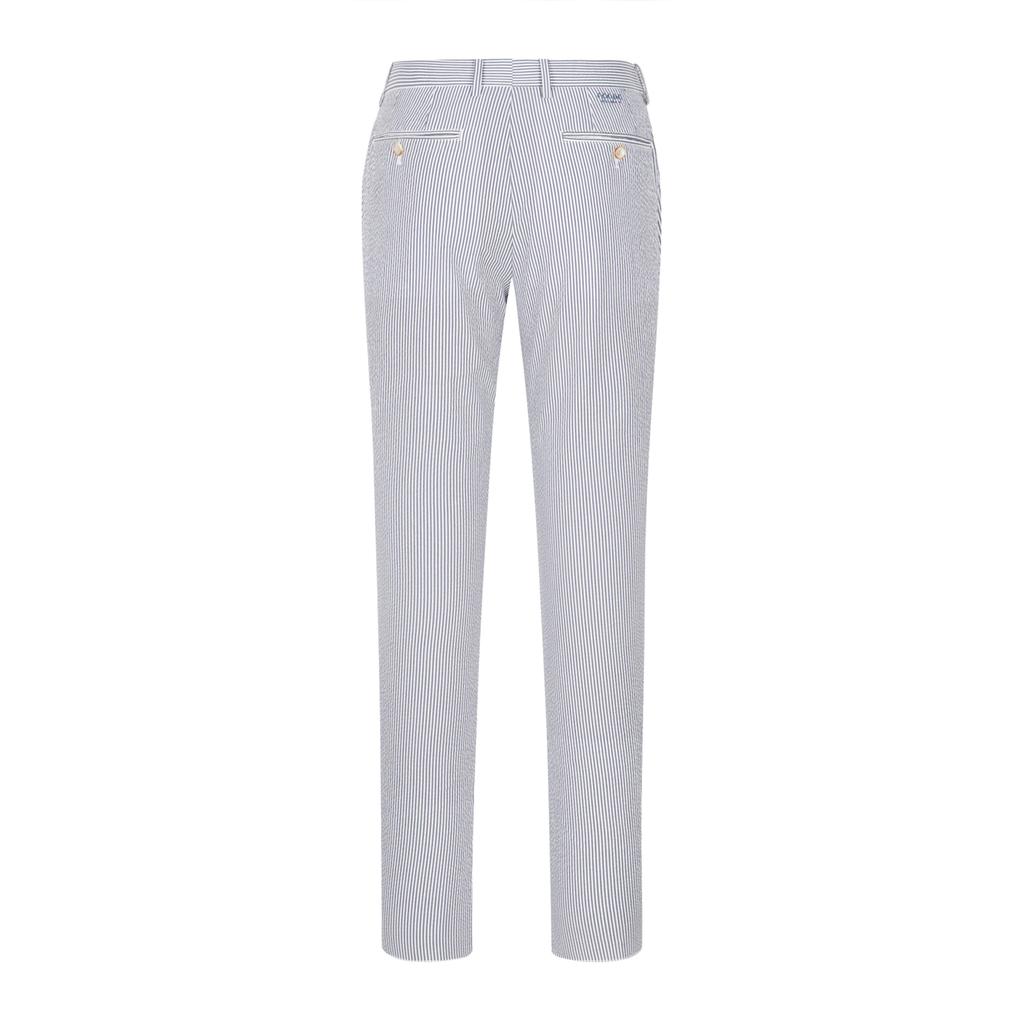 FERRAROMILANO Men'S Vertical Stripe Seersch Set Pants White (Am0Esl25431)
