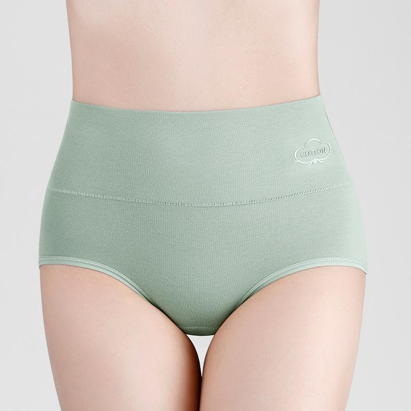 Graphen Antibakterielle Damenunterwäsche Reine Baumwolle Bauchweg-Unterwäsche Bedruckte High-Waist-Unterwäsche für Damen Slips