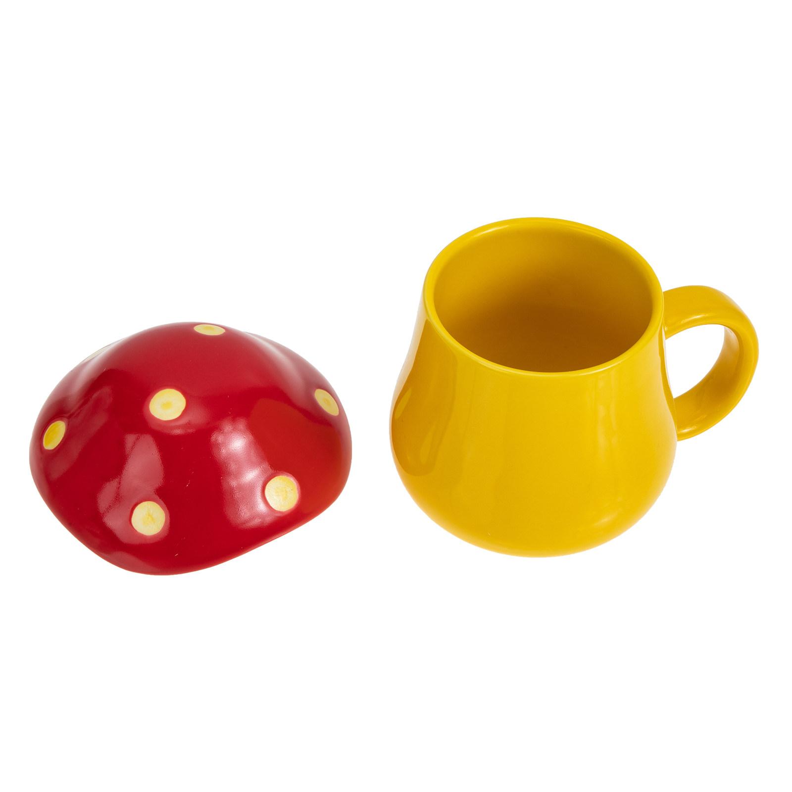 Mushroom Ceramic Cup Cartoon Coffee Mug Decorative Ceramic Office Water Mug Home Tea Cup Cartoon Mushroom Design other