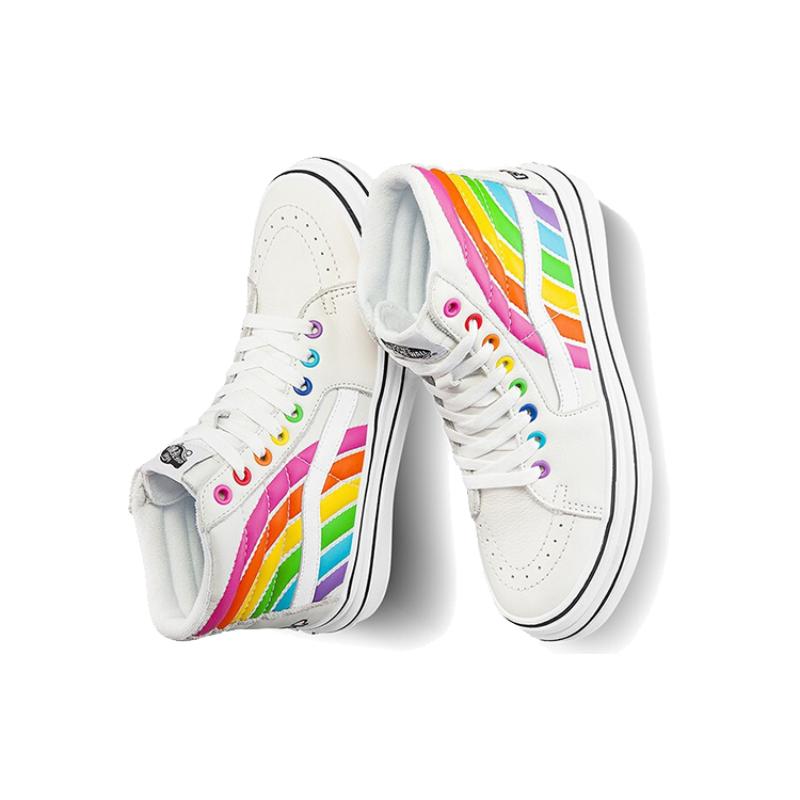 Vans Flour Shop X Vans Super ComfyCush Sk8 Hi 'Rainbow' Vans VN0A54EU2N7