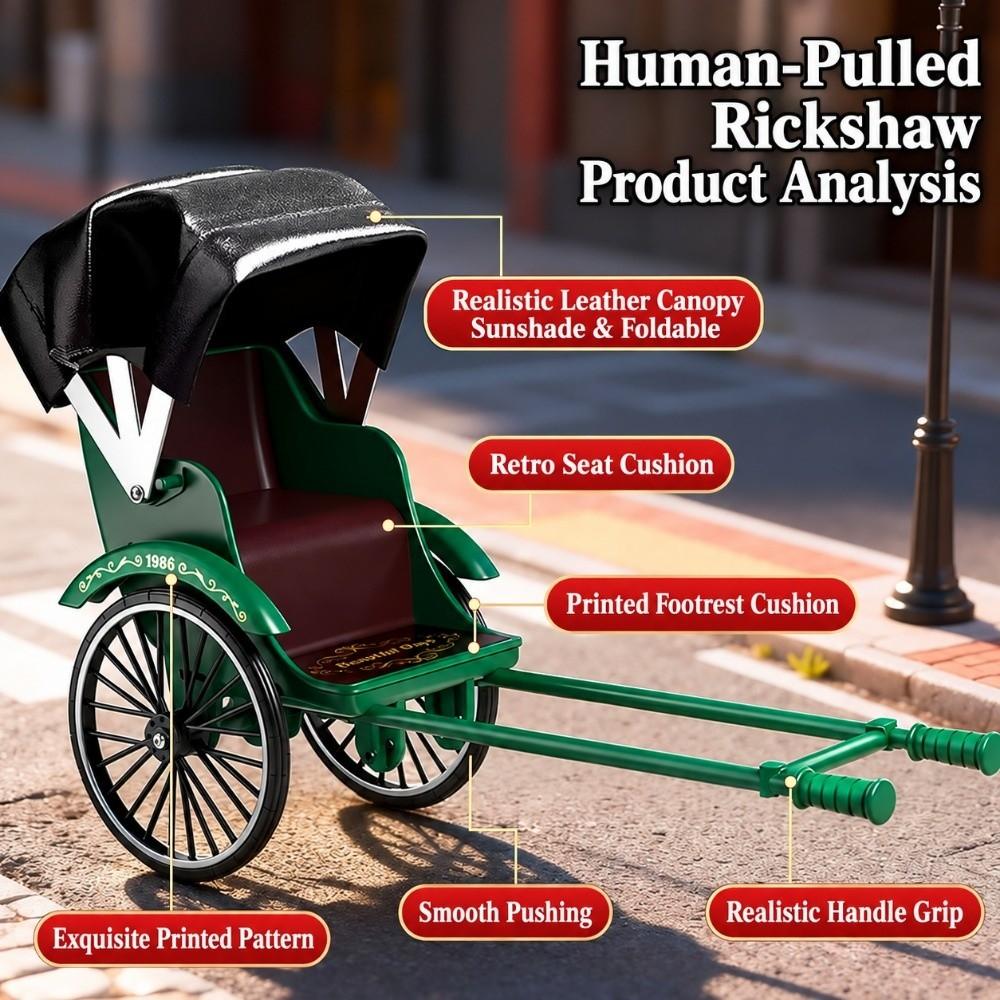 1:10 Scale Tricycle Model Kits Green Black Assembly Bike Model Kit  Gift Giving