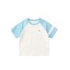 Dudujia 7A Anti-bacterial Kids Color Block Raglan Short Sleeve T-shirt