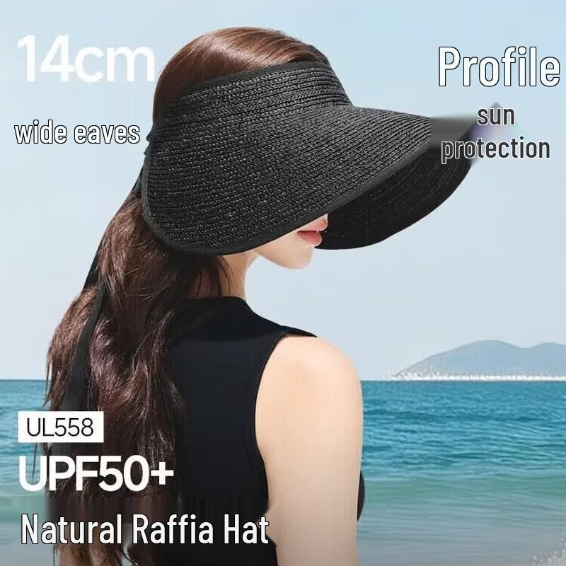 Beneunder Women s Portable UV Protection Roll-Up Straw Sun Hat