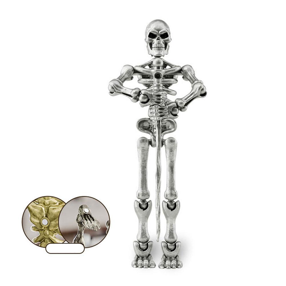 Mini Medieval Skeleton Figurines Small Halloween Skeleton For Home Table Decor Party Outdoor Graveyard Haunted House Accessories