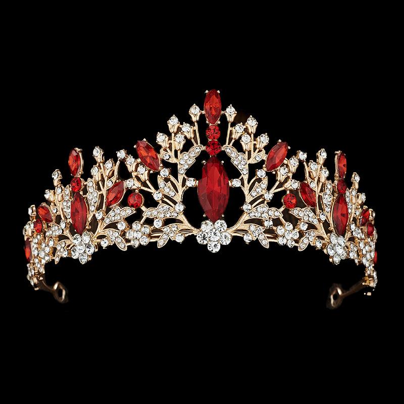 European and American Bride Crown Hair Accessories Crown Dress Accessories  Wedding Styling Headwear for Women