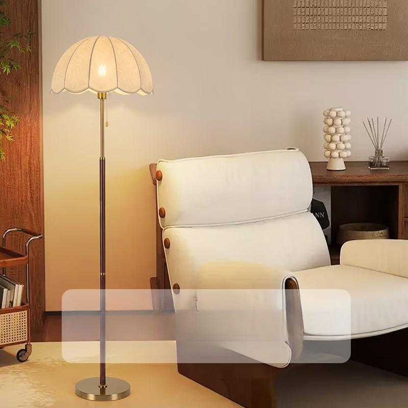 Oeny Vintage Style Floor Lamp with 3-Color Dimming