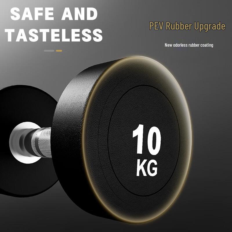 Jinlishuo Round Head Rubber Coated Dumbbells
