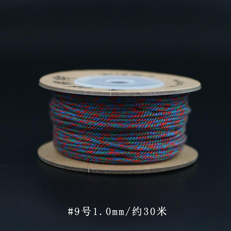 Filo di Cotone Tibetano Strofinato a Mano, Braccialetti Intrecciati a Mano, Stelle Luna, Perle Bodhi Buddha, Nappe, E Fili da Gioco