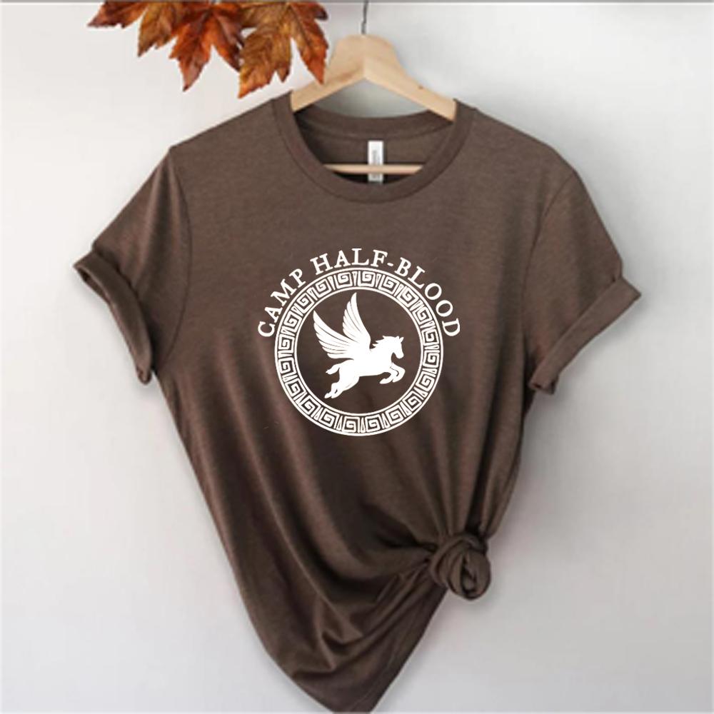 Unisex Camp Half Blood T Shirt Fall Training Camp Game Shirt Aesthetic Percy Jackson Shirts Halloween Magical Gift Harajuku Top