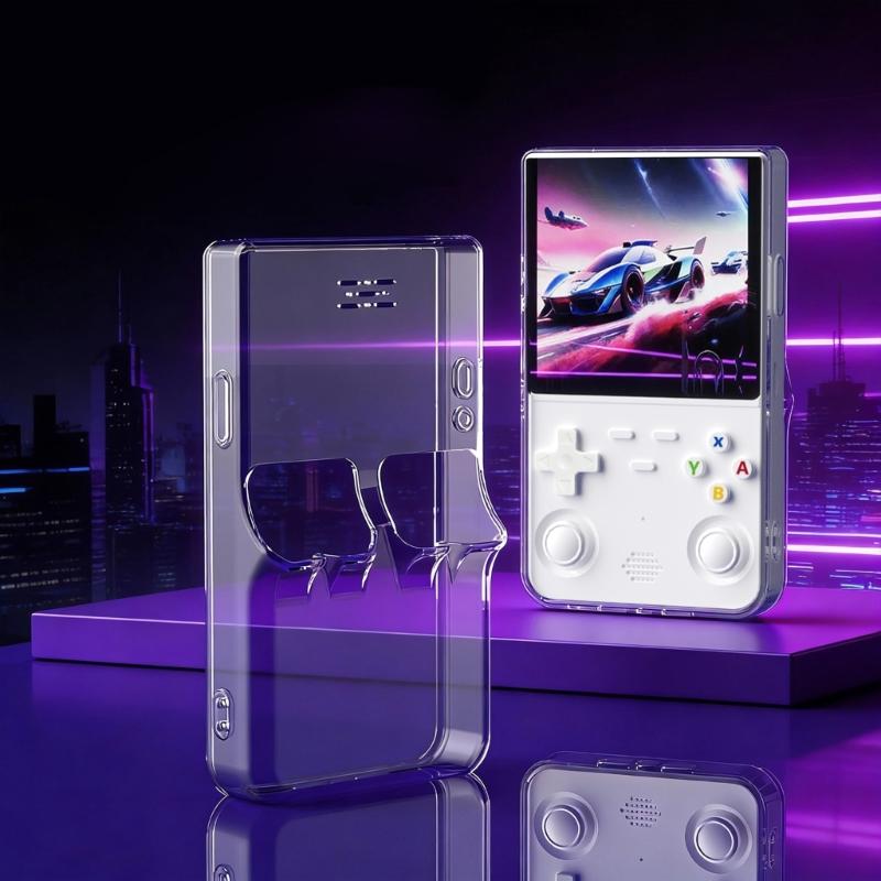 Shockproof Shell Guard Water Resistant Housing Shield Sleeve Case Suitable For R36 Handheld Game Console Travel Friendly Use