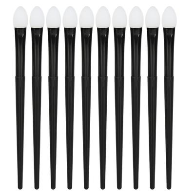 10pcs Silicone Eyeshadow Brush Soft Reusable Long Lasting Silicone Glitter Applicator Lip Brushes