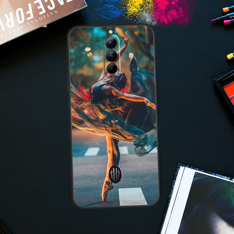 Ballerina Ballet Dance Girl Case For ZTE Nubia Red Magic 9 Pro Plus RedMagic 8 8S Pro Plus 6 7 6S 7S Pro 5S 6R 5G Cover
