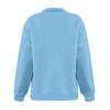 Women's Casual Fashion Long Sleeve Solid Color Zip Pocket Sweatshirt Top