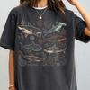 Vintage Shark Species Shirt, Ocean Life Graphic Tee, Marine Biology Art Top, Coastal Nature Lover Gift, Retro Sea Creature Apparel