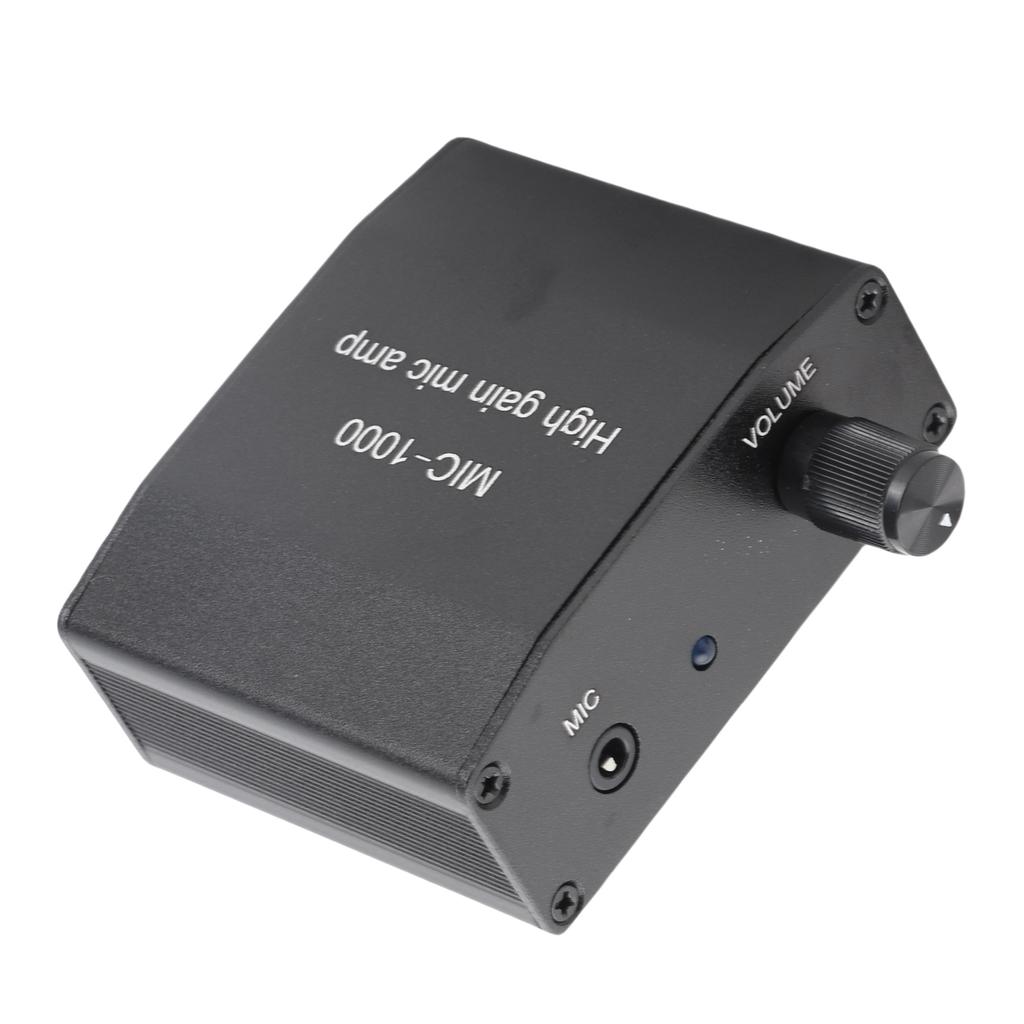 Microphone Amplifier Mic Audio Amp High Gain 1000 Times Amplification Accessory Set Kit