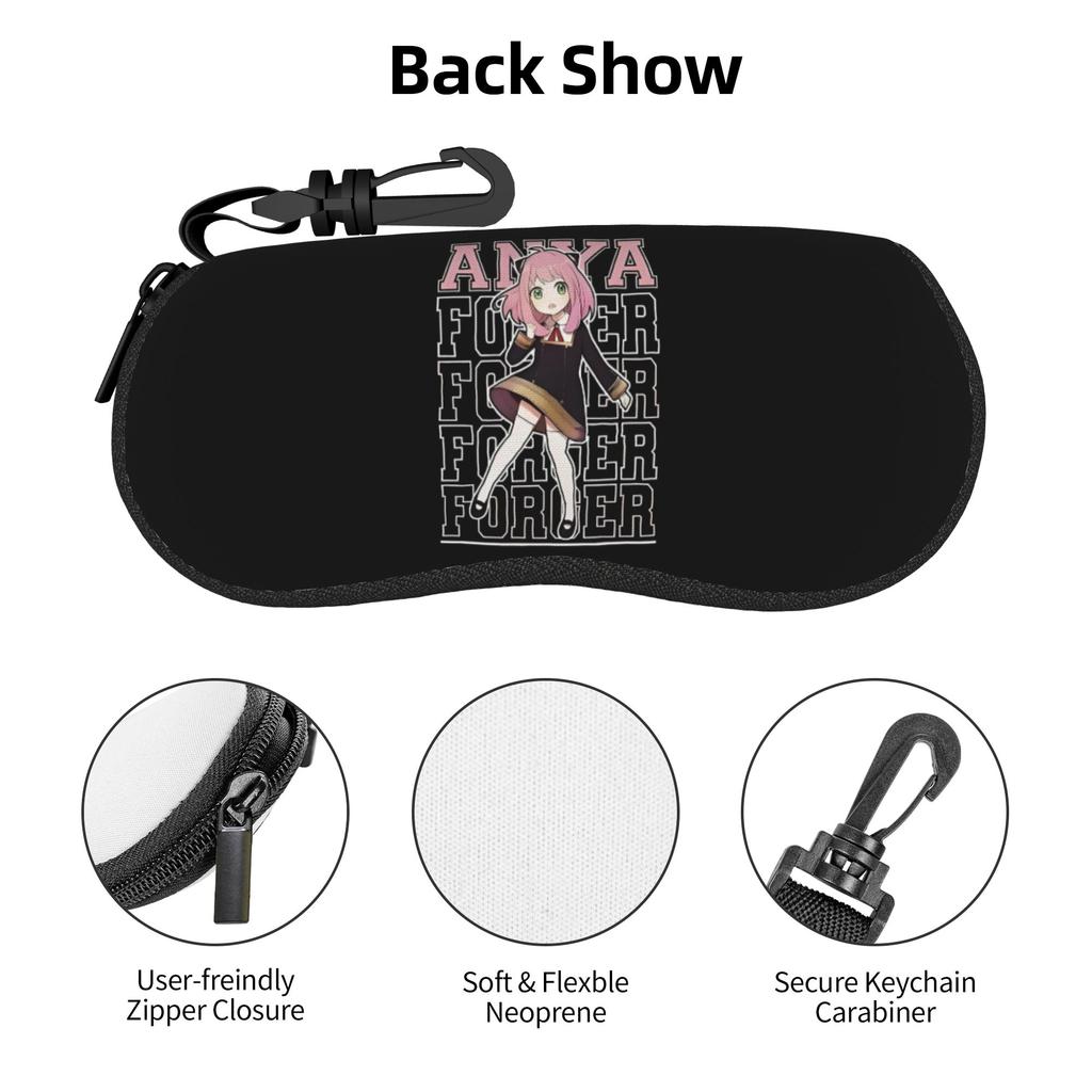 Manga Spy Family Japane Anime Shell Eyeglasses Case Women Men Cool Anya Agent Glasses Case Sunglasses Box Pouch