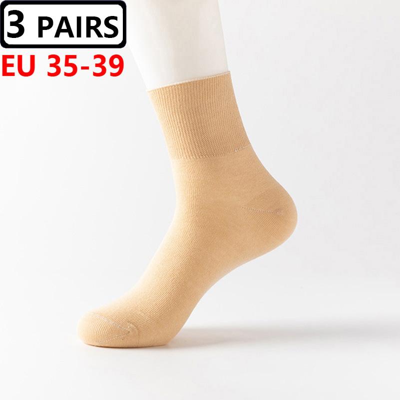 3 Pairs/lot Men's Large Socks Plus Big Size EU48,49,50 All-match Casual Business Anti-Odor Men Socks Sox Meias Calcetines Hombre
