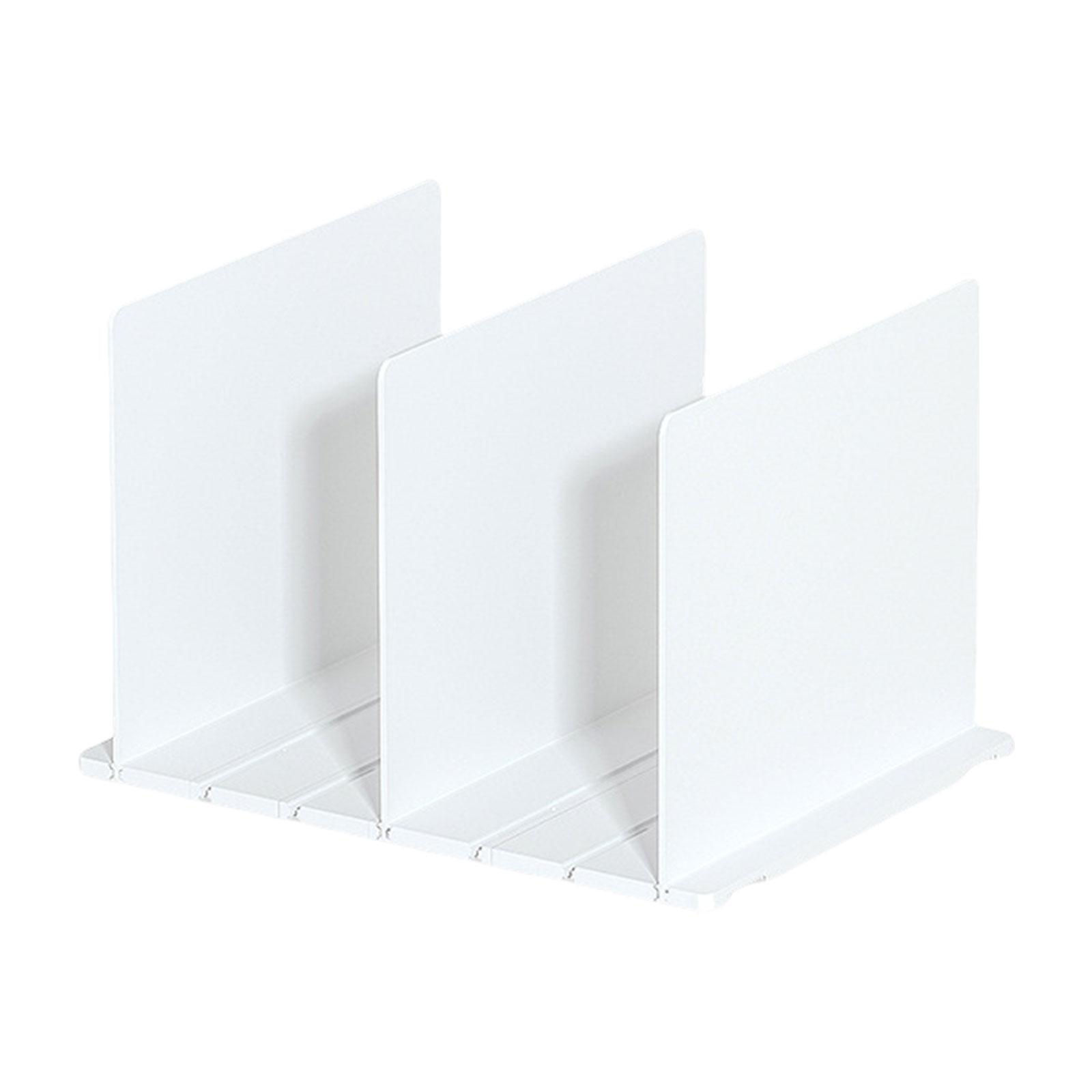 

Versatile Clear Closet Partition Portable for Handbags and Accessories Organization Easy to Install Shelf Divider A белый