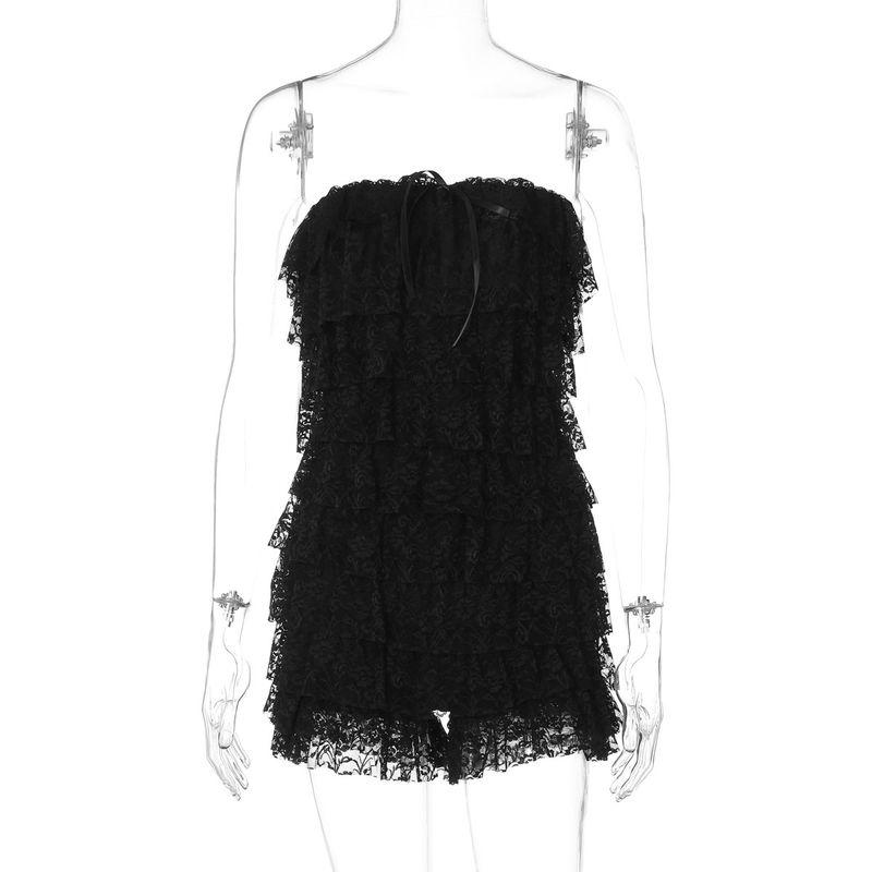 

Приталенный шерстяной комбинезон без бретелек, облегающий топ-труба, шерстяной комбинезон для женщин Black L