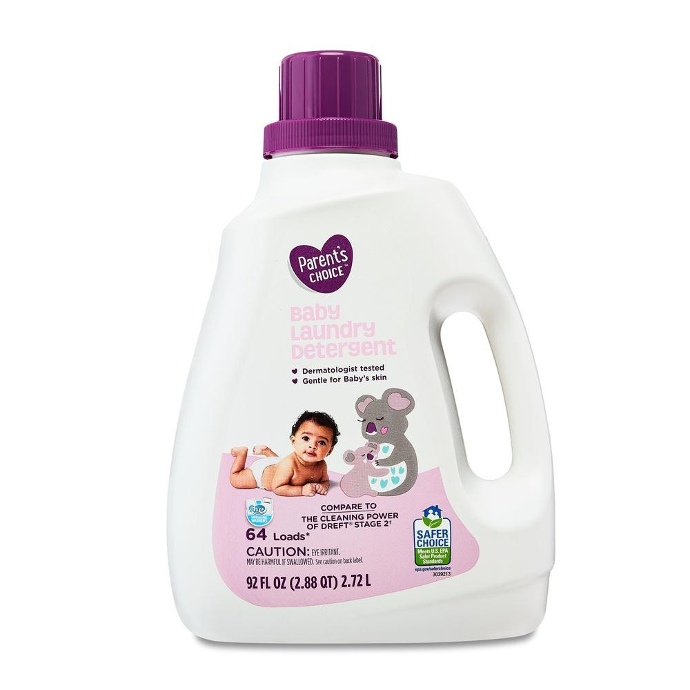 

Baby Laundry Detergent Hypoallergenic Sensitive Skin 64 Loads 92 fl oz Tough Stains Gentle Formula Dermatologist Tested Safe United States
