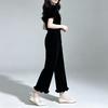 Women's Mulberry Silk Velvet Cropped Pants