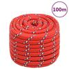 152422 vidaXL Boat Rope Red 20 Mm 100 M Polypropylene