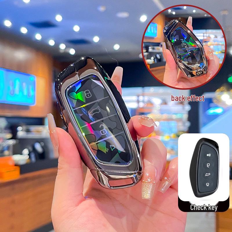 Compatible Metal Buckle Key Cover for Great Wall Haval: H2S, M6, F5, F7X, Big Dog, Divine Beast, Fierce Dragon, Dragon Max, Owl