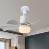 30W LED Stropní Světlo s Ventilátorem E26 Patice Bezdrátové Dálkové Ovládání Stmívání Tří Barev LED Žárovka Stropní Světlo s Ventilátorem pro Ložnici Obývací Pokoj