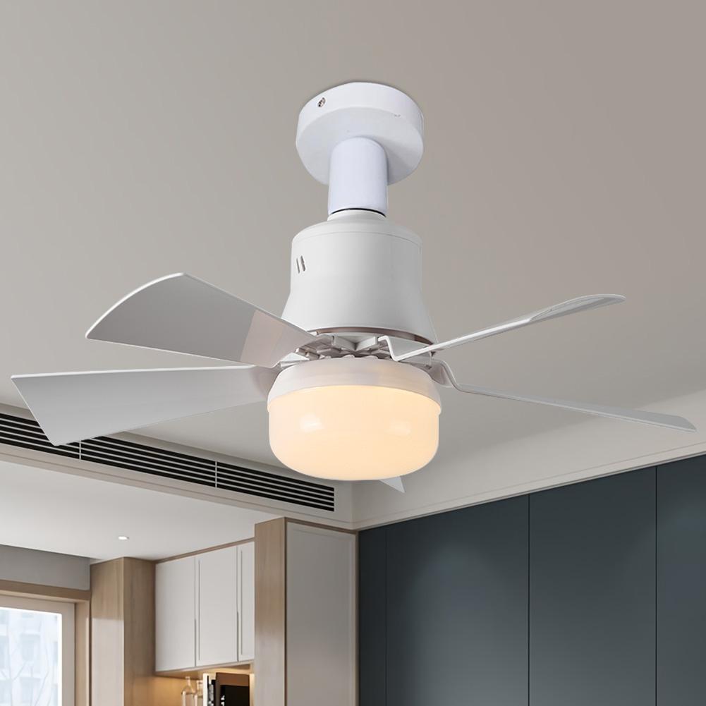 30W LED Stropní Světlo s Ventilátorem E26 Patice Bezdrátové Dálkové Ovládání Stmívání Tří Barev LED Žárovka Stropní Světlo s Ventilátorem pro Ložnici Obývací Pokoj