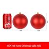 Red Shiny & Matte Glitter Christmas Ball Ornaments - Plastic Hanging Decorations (6-30cm) for Festival Scenes