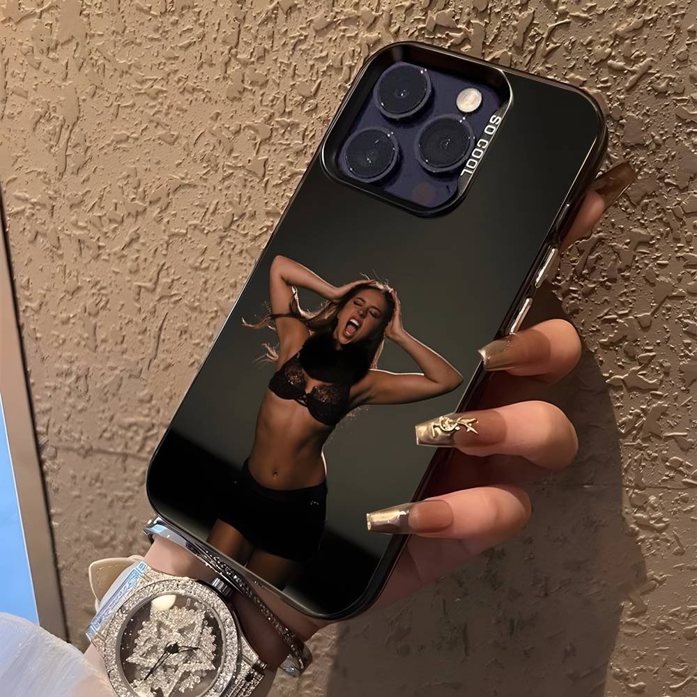 Tate Mcrae So Close To What För iPhone 17,16,15,14,13,12,11,Mini,Pro,E,SE4,XS,MAX Svart Godis Matt Fodral