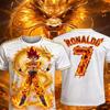 2026 Quick-Dry Summer Unisex Dragon Ball  Goku x Ronaldo  Collab Soccer Jersey Training Sports T-Shirt and Shorts Set