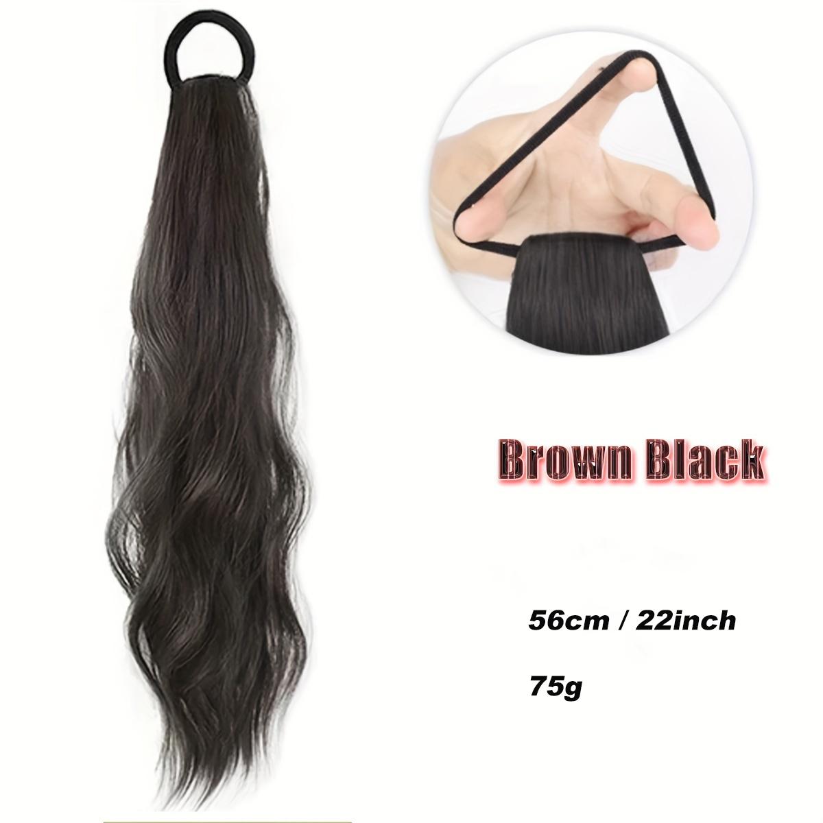 

Конский хвост с эластичными резинками для волос Длинные вьющиеся волнистые наращивания хвоста Синтетические наращивания волосДля ежедневного использования Аксессуары для волос Аксессуары для волос для женщин