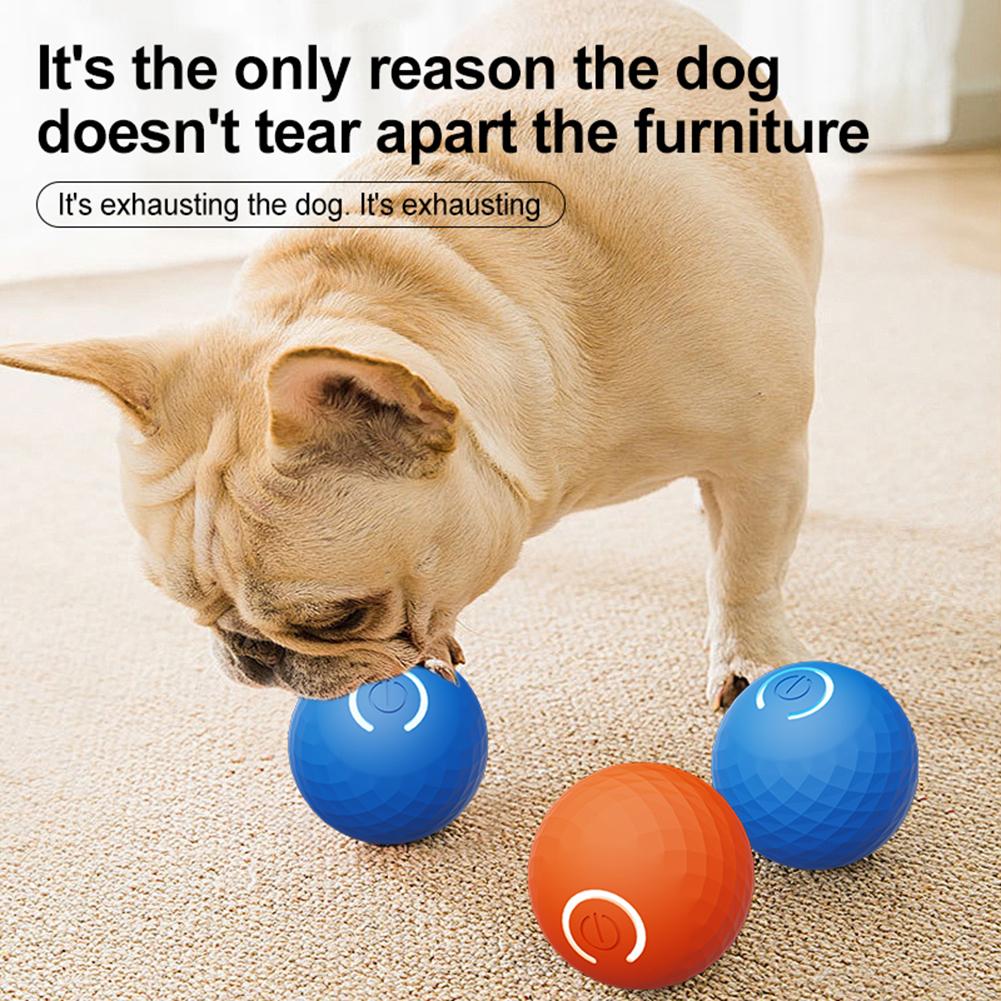 Interactive Dog Ball USB Rechargeable Dog Toy Ball Automatic Rolling Ball Toys for Puppy/Small/Medium Dogs