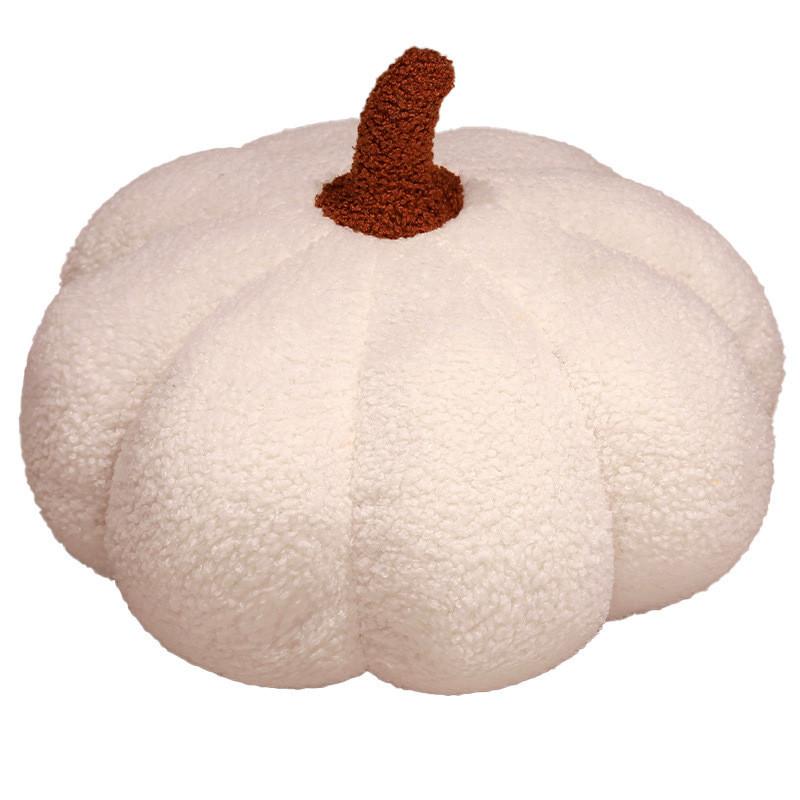 Pumpkin Shaped Stylish Plush Pillow For Sofa Decor With Fluffy Cotton Filling