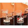 Practical Multilayer Clear Rotating Jewelry Box Case for Storing Displaying 3/4/5Tier Rotating Jewelry Holder Organizer