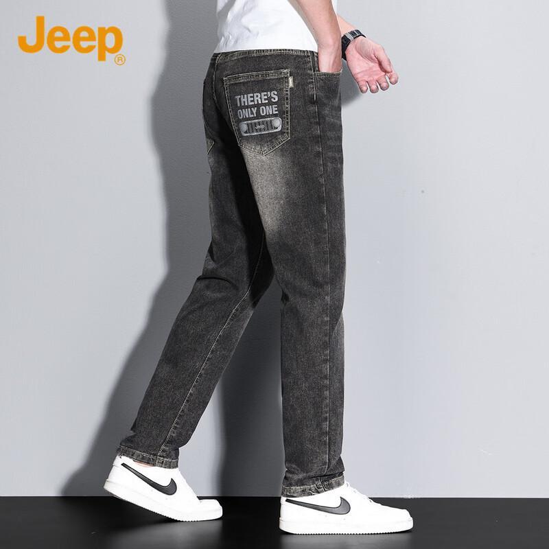 JEEP Men s Retro Casual Straight-Leg Jeans L