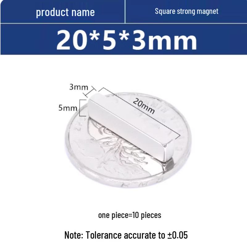 

Квадратні магнітні планки з неодиму AVADEN N52 (10 шт)