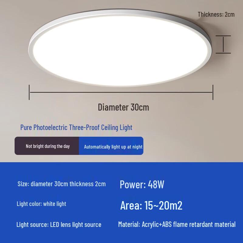 

Liangtu Ultra-Thin LED Three-Proof Corridor Ceiling Light
